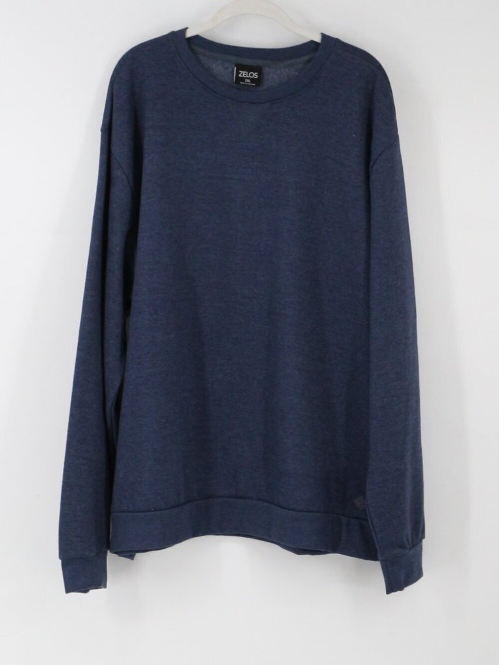 Zelos Crewneck Sweatshirt Size 2XL Navy Heathered Blue NWT